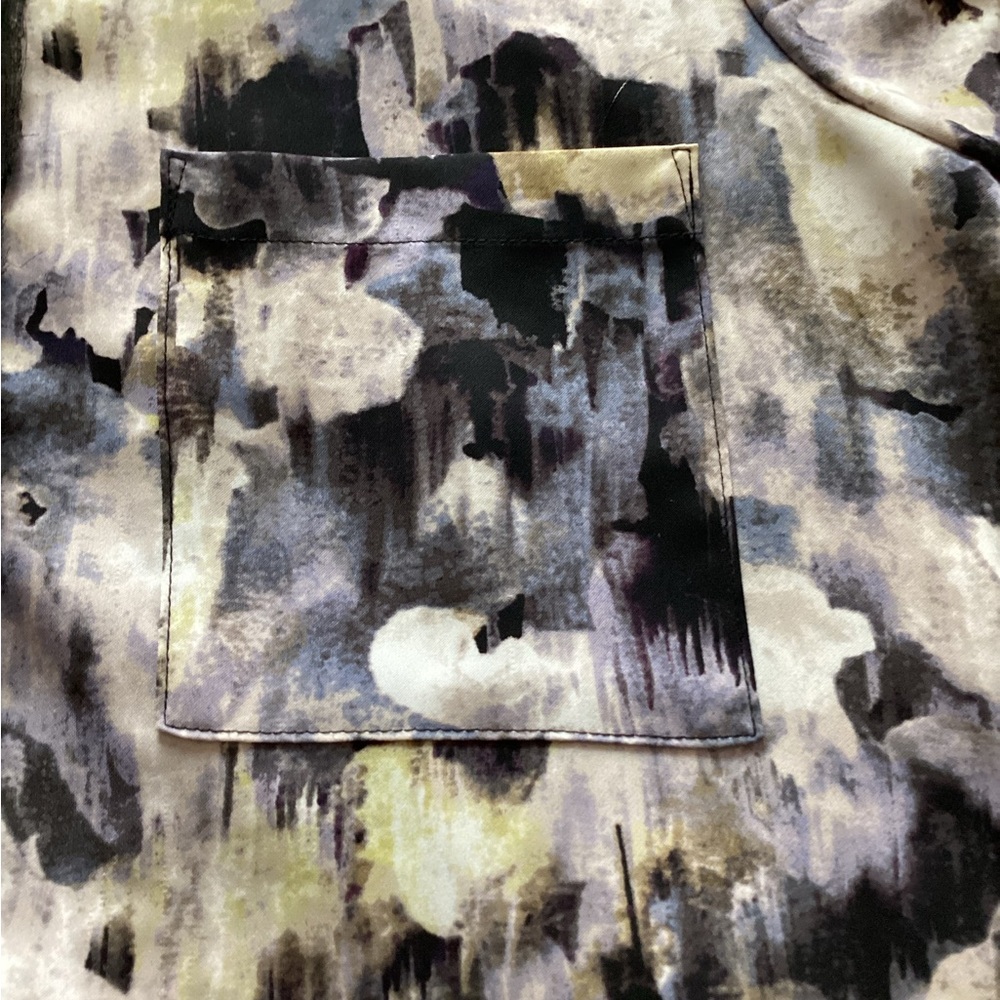 Vera by Vera Wang floral watercolor print blouse - Picture 4 of 7